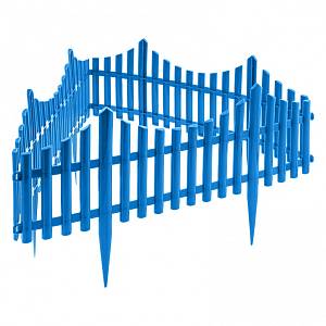 Забор декоративный &quot;Гибкий&quot;, 24 х 300 см, голубой, Россия, Palisad
