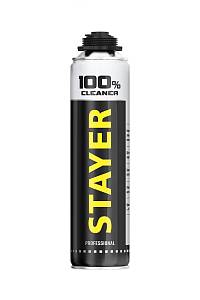 STAYER 100% Cleaner, 500 мл, очиститель монтажной пены, Professional (41139)