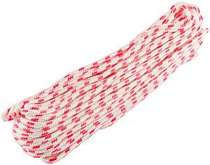 Фал капроновый плетеный 16-ти прядный с сердечником 6 мм х 20 м, р/н= 700 кгс FIT