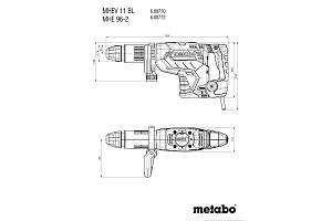 MHEV 11 BL Отбойный молоток Metabo (600770520)