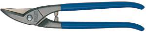 D207-300 Ножницы по металлу, для прорезания отверстий, правые, рез: 1.0 мм, 300 мм, короткий прямой и фигурный рез ERDI