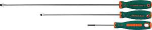 D71S6250 Отвертка стержневая шлицевая ANTI-SLIP GRIP, SL6.5х250 мм JONNESWAY