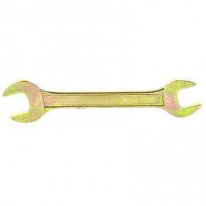 Ключ рожковый, 20 х 22 мм, желтый цинк Сибртех