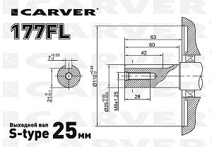 Carver Двигатель бензиновый Carver 177FL (01.010.00141)